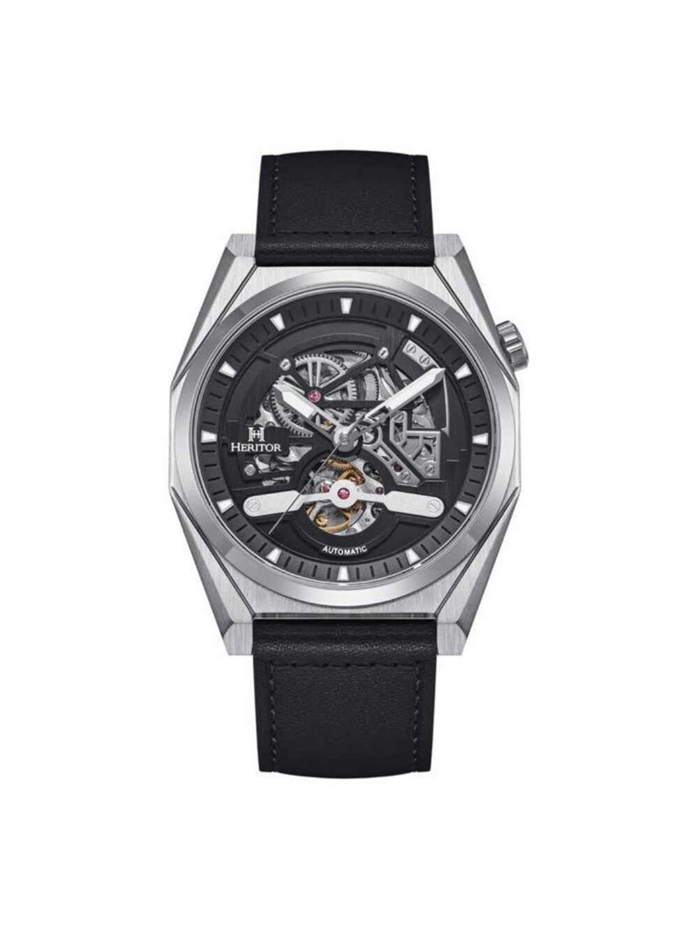NWT Heritor Amadeus Black Dial Men's Watch